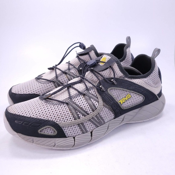 Teva Churn Drawstring Athletic Water Running Shoe Mens Size 12 4153 White Black